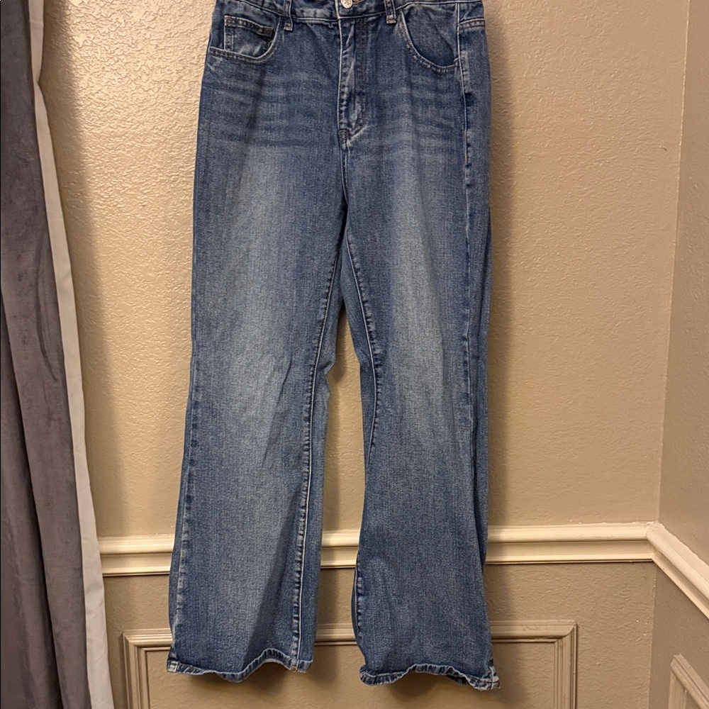 ROMWE Women's Boot Cut Blue Jeans